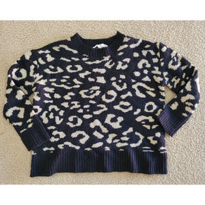 Workshop Republic Clothing Women's‎ Cheetah Print Wool Blend Sweater. Size S